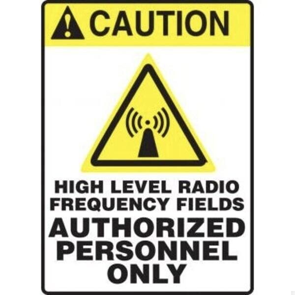 Accuform ANSI CAUTION Safety Sign HIGH LEVEL MRFQ607XL MRFQ607XL - main